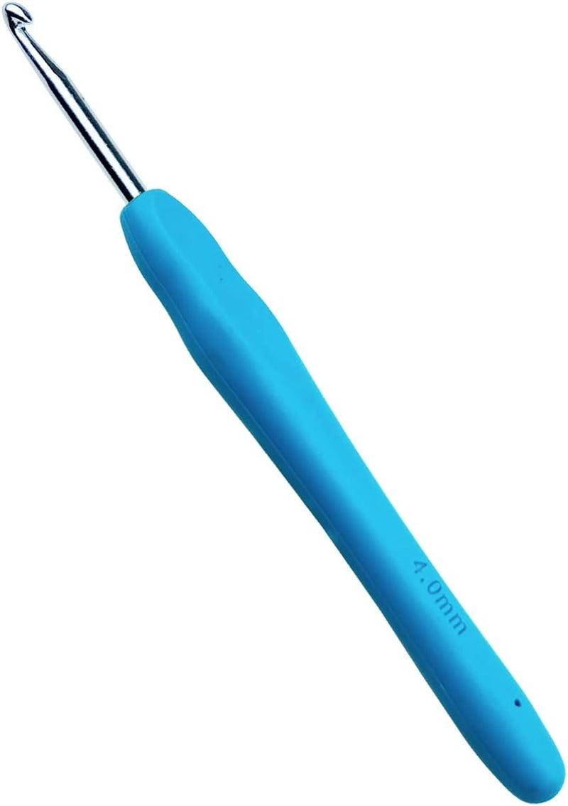 Mdoker Size G/6(4mm) Crochet Hook,Extra Long Crochet Hooks for Arthritic Hands,Ergonomic Grip Soft Handles for Beginners and Experiecced Crochet Lover,Comfortable/Easy to Use - Image 1
